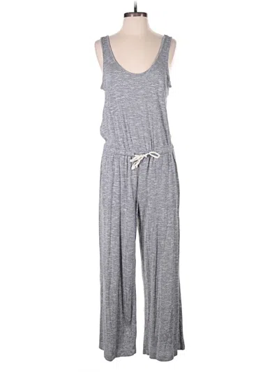 Pre-owned Lou & Grey For Loft Jumpsuit In Gray