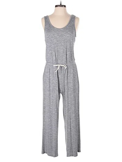 Pre-owned Lou & Grey For Loft Jumpsuit In Gray