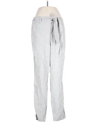 Pre-owned Lou & Grey For Loft Linen Pants In Gray