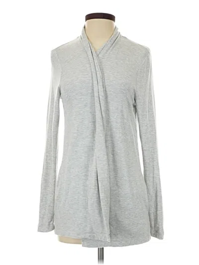Pre-owned Lou & Grey For Loft Long Sleeve Top Gray Cowl Neck Tops
