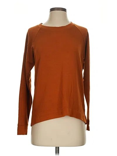 Pre-owned Lou & Grey For Loft Long Sleeve T-shirt In Brown