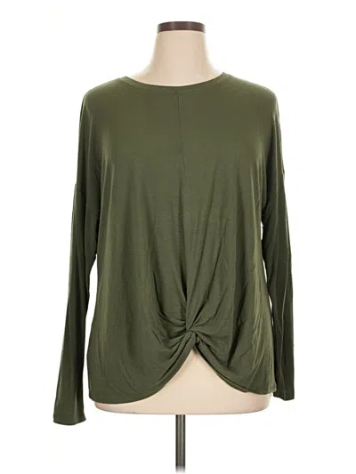 Pre-owned Lou & Grey For Loft Long Sleeve T-shirt In Green