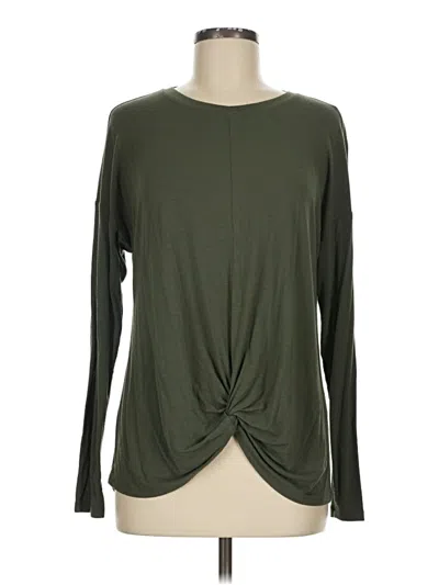 Pre-owned Lou & Grey For Loft Long Sleeve T-shirt In Green