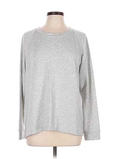 Pre-owned Lou & Grey For Loft Long Sleeve T-shirt In Silver