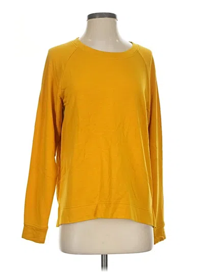 Pre-owned Lou & Grey For Loft Long Sleeve T-shirt In Yellow
