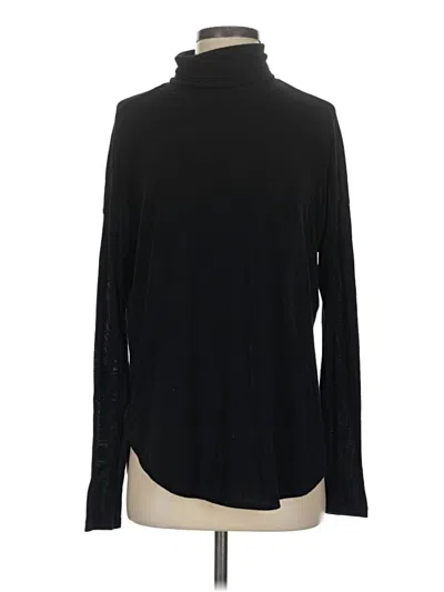 Pre-owned Lou & Grey For Loft Long Sleeve Turtleneck In Black