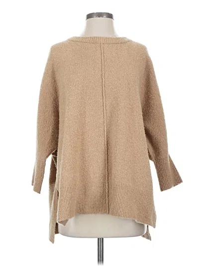 Pre-owned Lou & Grey For Loft Poncho In Brown