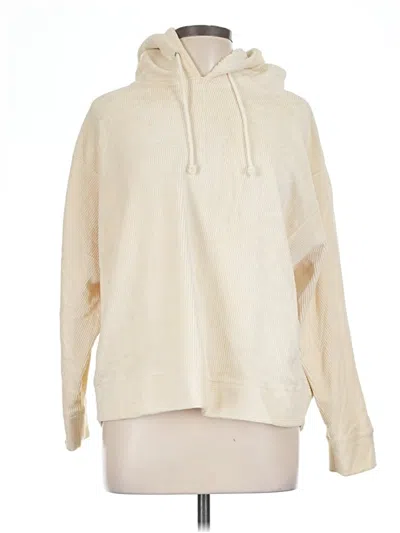 Pre-owned Lou & Grey For Loft Pullover Hoodie In Ivory