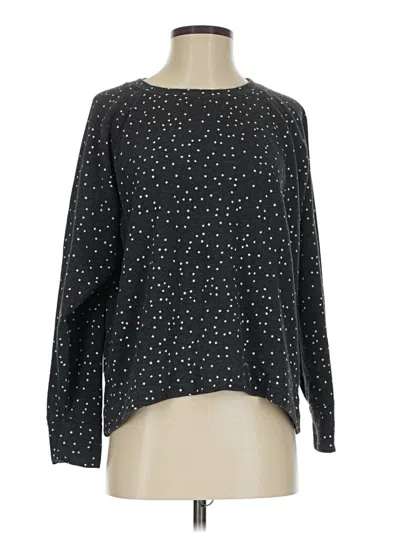 Pre-owned Lou & Grey For Loft Pullover Sweater In Black
