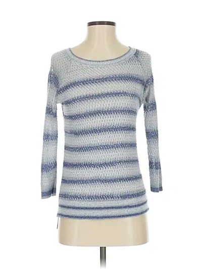 Pre-owned Lou & Grey For Loft Pullover Sweater In Blue