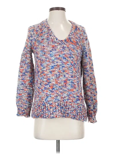 Pre-owned Lou & Grey For Loft Pullover Sweater In Blue