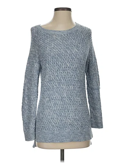 Pre-owned Lou & Grey For Loft Pullover Sweater In Blue