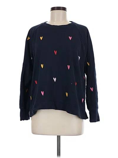 Pre-owned Lou & Grey For Loft Pullover Sweater In Blue