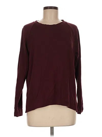 Pre-owned Lou & Grey For Loft Pullover Sweater In Burgundy