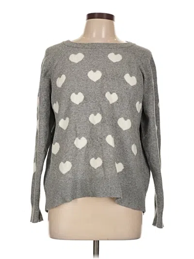 Pre-owned Lou & Grey For Loft Pullover Sweater In Gray