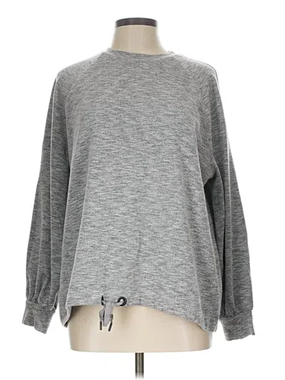 Pre-owned Lou & Grey For Loft Pullover Sweater In Gray