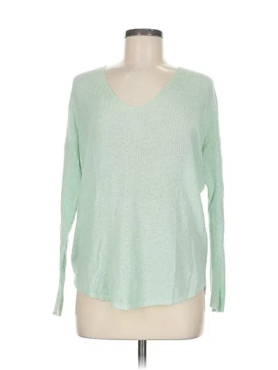 Pre-owned Lou & Grey For Loft Pullover Sweater In Green