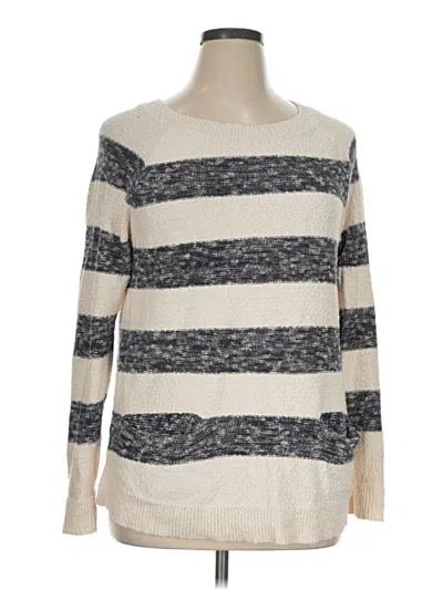 Pre-owned Lou & Grey For Loft Pullover Sweater In Ivory
