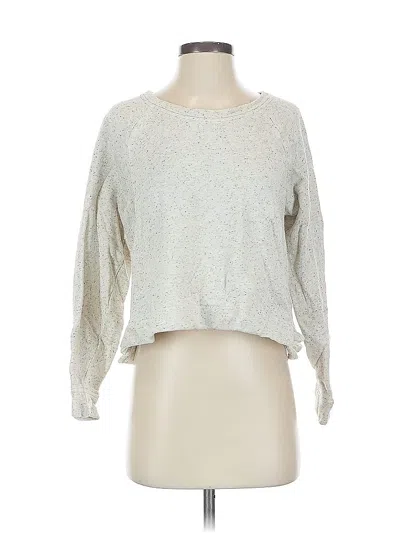 Pre-owned Lou & Grey For Loft Pullover Sweater In Silver