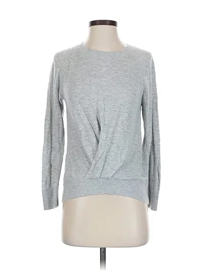 Pre-owned Lou & Grey For Loft Pullover Sweater In Silver