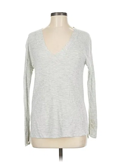 Pre-owned Lou & Grey For Loft Pullover Sweater In Silver
