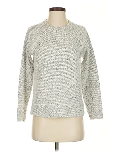 Pre-owned Lou & Grey For Loft Pullover Sweater In Silver