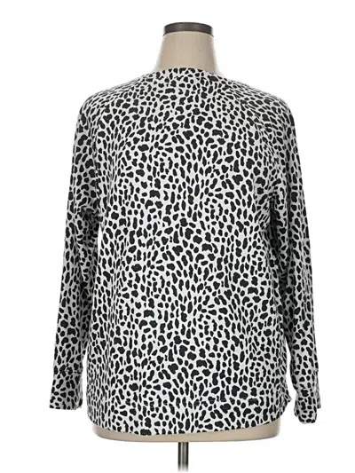 Pre-owned Lou & Grey For Loft Pullover Sweater In Silver