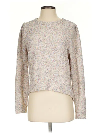 Pre-owned Lou & Grey For Loft Pullover Sweater In Silver