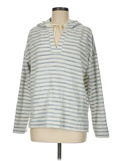 Pre-owned Lou & Grey For Loft Pullover Sweater In Silver