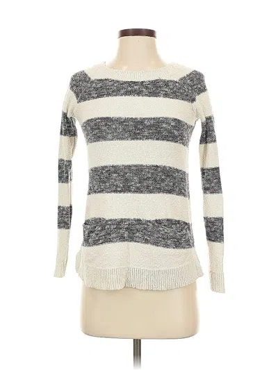 Pre-owned Lou & Grey For Loft Pullover Sweater In White