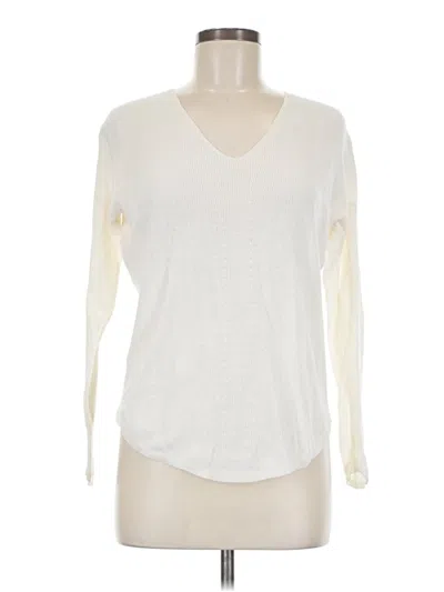 Pre-owned Lou & Grey For Loft Pullover Sweater In White
