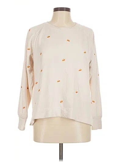 Pre-owned Lou & Grey For Loft Pullover Sweater In White