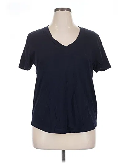Pre-owned Lou & Grey For Loft Short Sleeve T-shirt In Blue
