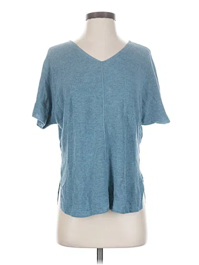 Pre-owned Lou & Grey For Loft Short Sleeve T-shirt In Blue