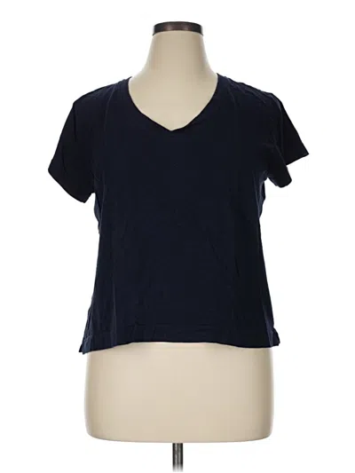 Pre-owned Lou & Grey For Loft Short Sleeve T-shirt In Blue