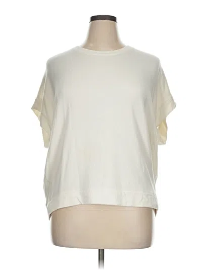 Pre-owned Lou & Grey For Loft Short Sleeve T-shirt In White