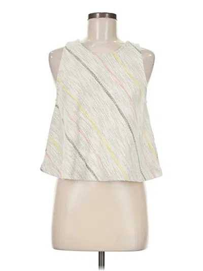 Pre-owned Lou & Grey For Loft Sleeveless Blouse In Ivory