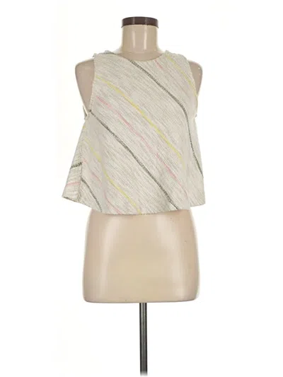 Pre-owned Lou & Grey For Loft Sleeveless Blouse In Ivory