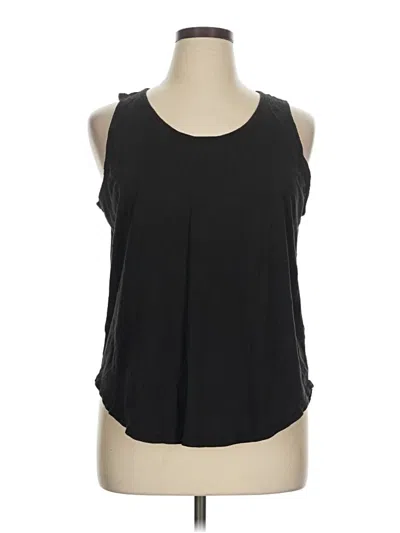 Pre-owned Lou & Grey For Loft Sleeveless T-shirt In Black
