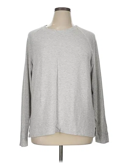 Pre-owned Lou & Grey For Loft Sweatshirt In Gray