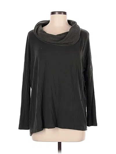 Pre-owned Lou & Grey For Loft Turtleneck Sweater In Black