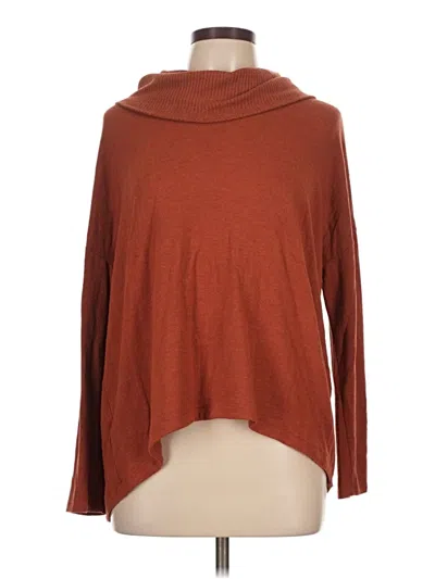 Pre-owned Lou & Grey For Loft Turtleneck Sweater In Brown