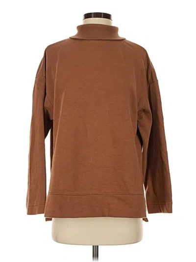 Pre-owned Lou & Grey For Loft Turtleneck Sweater In Brown