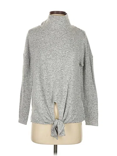 Pre-owned Lou & Grey For Loft Turtleneck Sweater In Gray