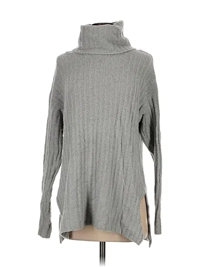 Pre-owned Lou & Grey For Loft Turtleneck Sweater In Gray