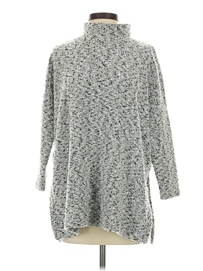 Pre-owned Lou & Grey For Loft Turtleneck Sweater In Gray