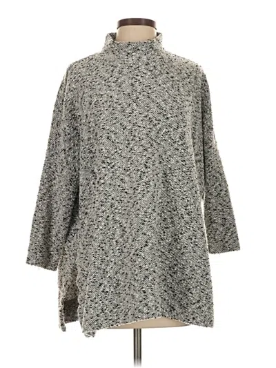Pre-owned Lou & Grey For Loft Turtleneck Sweater In Gray