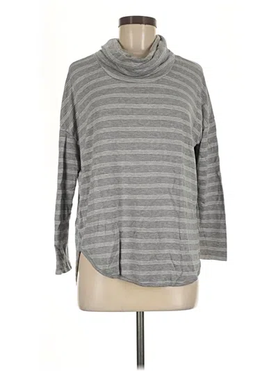 Pre-owned Lou & Grey For Loft Turtleneck Sweater In Gray