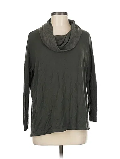 Pre-owned Lou & Grey For Loft Turtleneck Sweater In Green