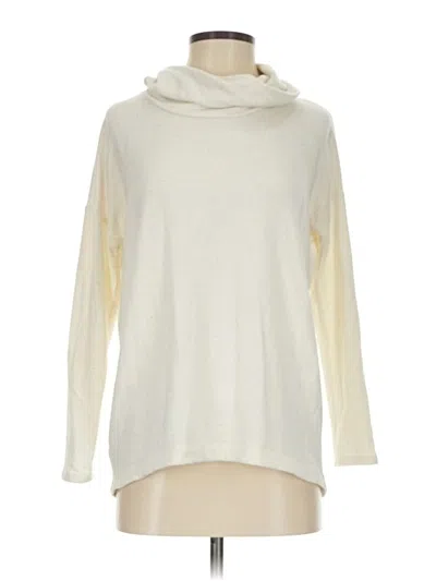 Pre-owned Lou & Grey For Loft Turtleneck Sweater In Ivory